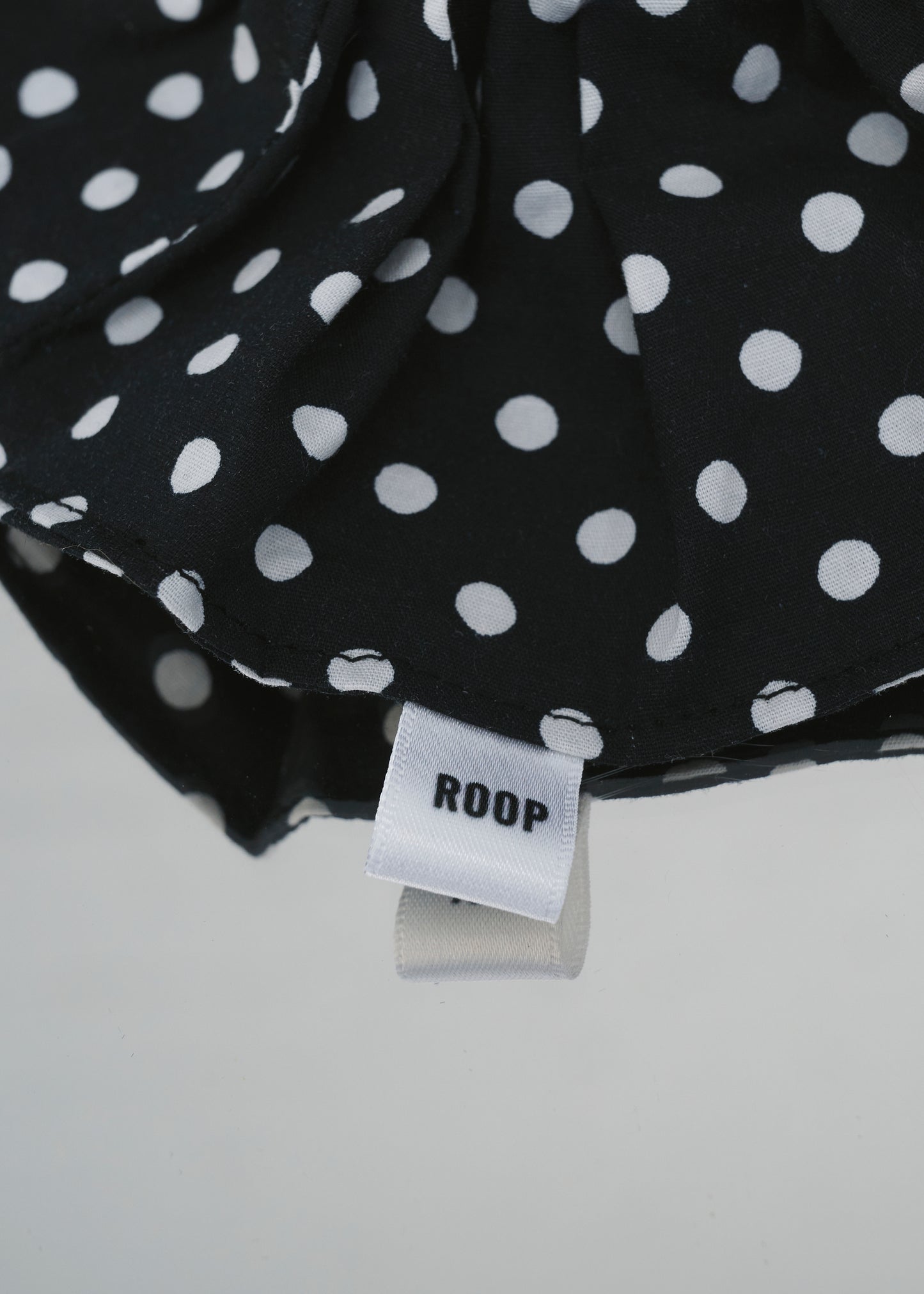 Melissa Scrunchie  Black & White Polka