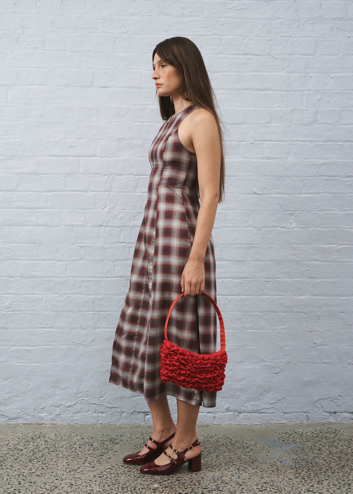 Ollyrose Dress Brown Plaid