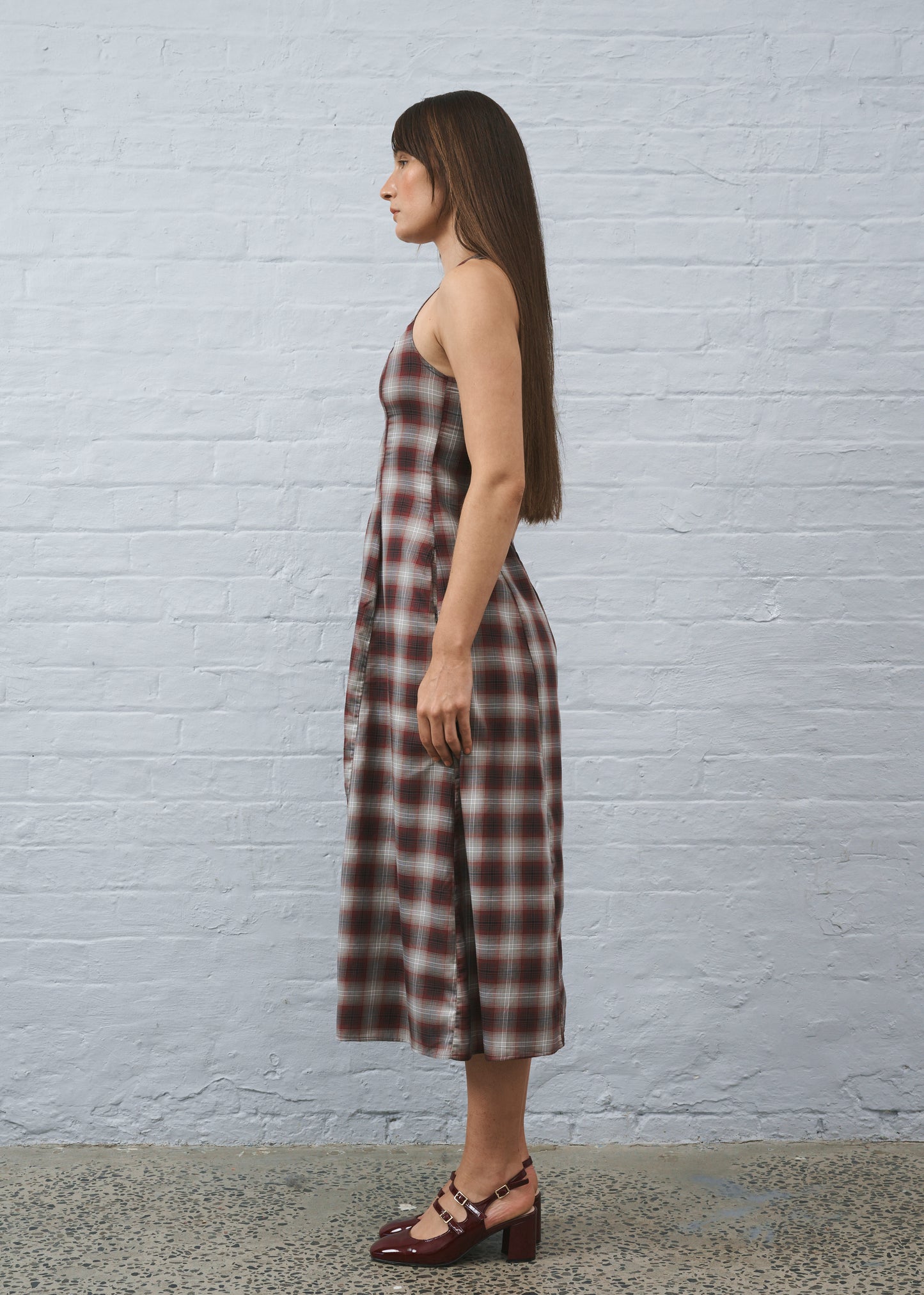 Ollyrose Dress Brown Plaid