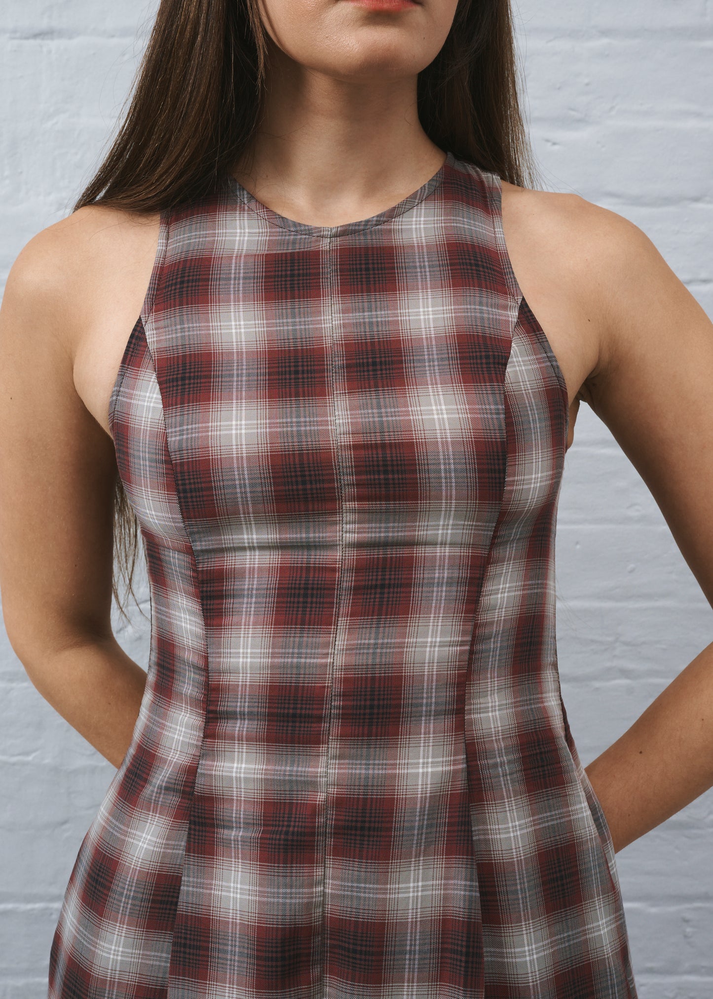 Ollyrose Dress Brown Plaid