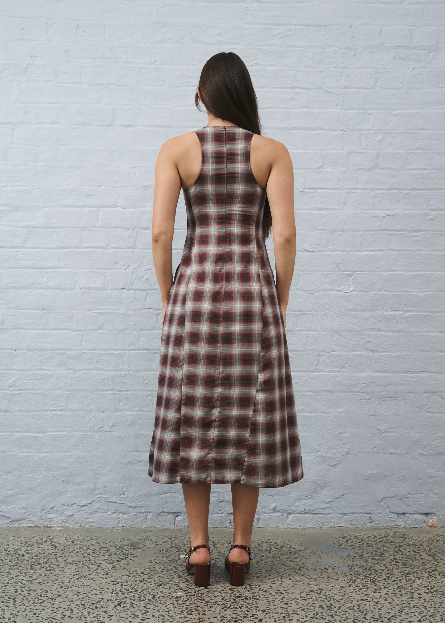 Ollyrose Dress Brown Plaid