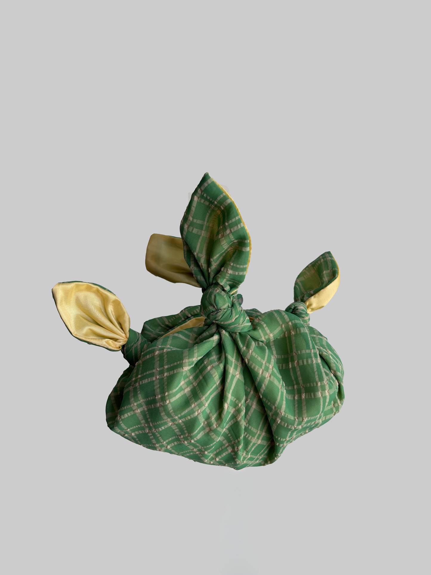 Baby Furoshiki Bag Green Check