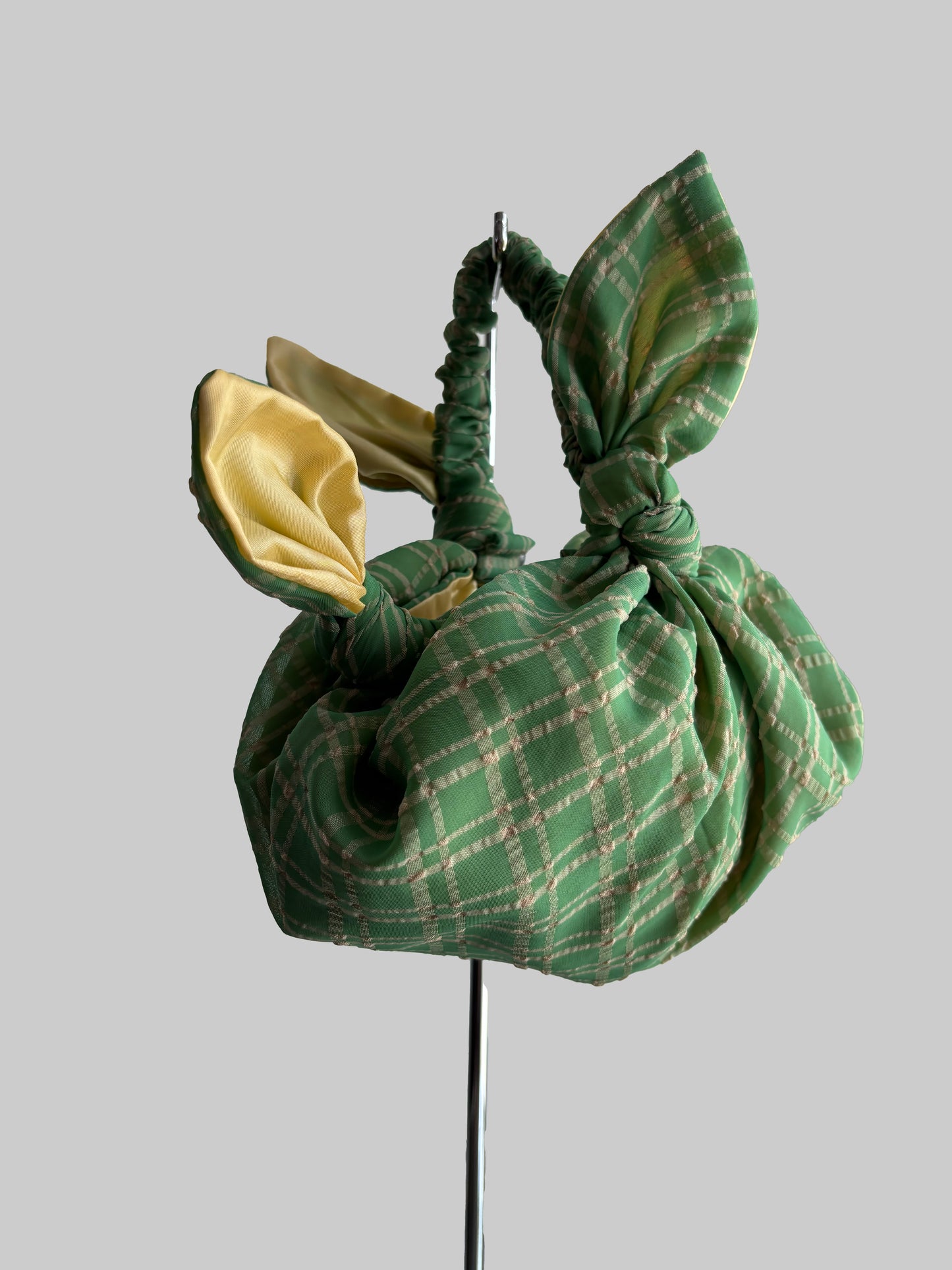 Baby Furoshiki Bag Green Check